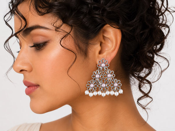 Nazaakat Floral Earrings